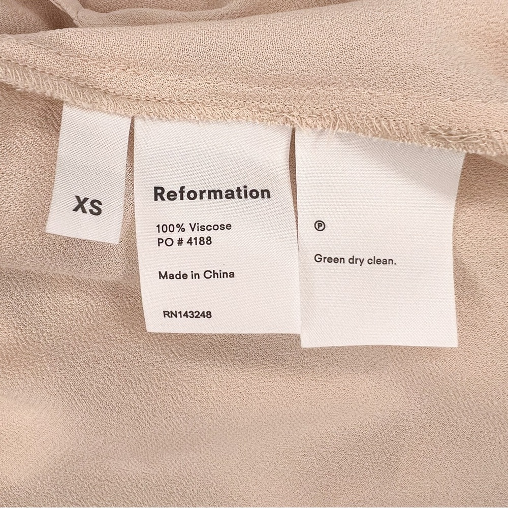 Reformation Winslow Wrap Blush/Nude/Cream Maxi Dress - Picture 7 of 12